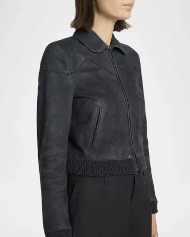 The Row Axelette Suede Jacket | Thumbnail 5 The Row Axelette Suede Jacket | Thumbnail 5
