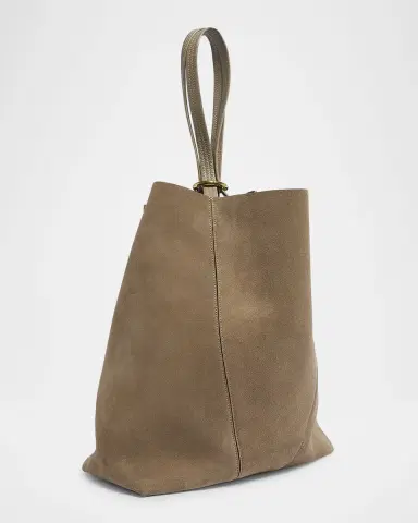 Chloé Spin Tote Bag in Suede | Thumbnail 3 Chloé Spin Tote Bag in Suede | Thumbnail 3