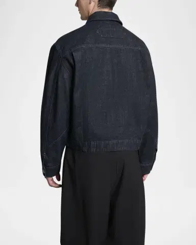 Jacquemus Men's The Canevas De-Nimes Denim Shirt Jacket | Thumbnail 3 Jacquemus Men's The Canevas De-Nimes Denim Shirt Jacket | Thumbnail 3