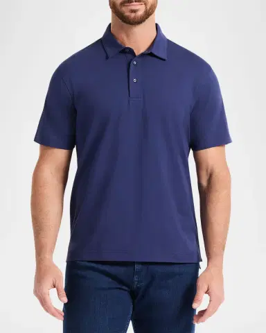 Robert Graham Men 's Furlan Stretch Knit Polo Shirt | Thumbnail 3 Robert Graham Men 's Furlan Stretch Knit Polo Shirt | Thumbnail 3