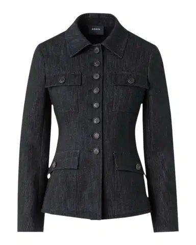 Akris Delia Cotton Denim Stretch Shirt Jacket | Thumbnail 1 Akris Delia Cotton Denim Stretch Shirt Jacket | Thumbnail 1