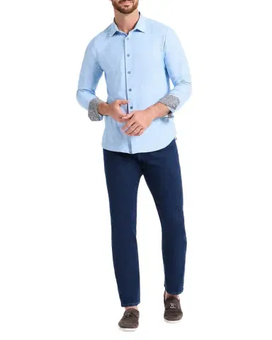 Robert Graham Men 's Thurston Tonal Paisley Knit Button-Down Shirt | Thumbnail 1 Robert Graham Men 's Thurston Tonal Paisley Knit Button-Down Shirt | Thumbnail 1
