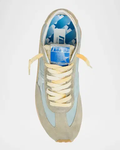 Golden Goose Men's Nylon and Suede Running Marathon Sneakers | Thumbnail 6 Golden Goose Men's Nylon and Suede Running Marathon Sneakers | Thumbnail 6