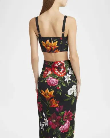 Dolce & Gabbana Anemone Floral Crop Corset Top | Thumbnail 3 Dolce & Gabbana Anemone Floral Crop Corset Top | Thumbnail 3