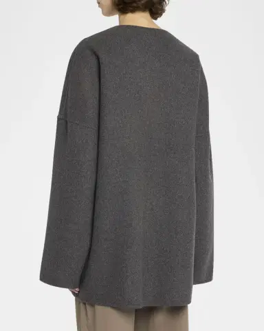 THE ROW Elke Brushed Cashmere Single-Breasted Jacket | Thumbnail 3 THE ROW Elke Brushed Cashmere Single-Breasted Jacket | Thumbnail 3