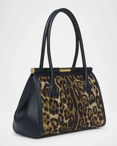 Dolce & Gabbana Marlene Leopard Everyday Bag | Thumbnail 3 Dolce & Gabbana Marlene Leopard Everyday Bag | Thumbnail 3