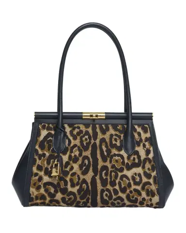 Dolce & Gabbana Marlene Leopard Everyday Bag | Thumbnail 1 Dolce & Gabbana Marlene Leopard Everyday Bag | Thumbnail 1