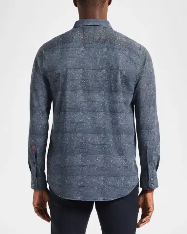 Robert Graham Men's Doyer Stripe Stretch Sport Shirt | Thumbnail 2 Robert Graham Men's Doyer Stripe Stretch Sport Shirt | Thumbnail 2