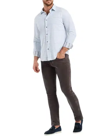 Robert Graham Men's Irving Windowpane Stretch Sport Shirt | Thumbnail 1 Robert Graham Men's Irving Windowpane Stretch Sport Shirt | Thumbnail 1