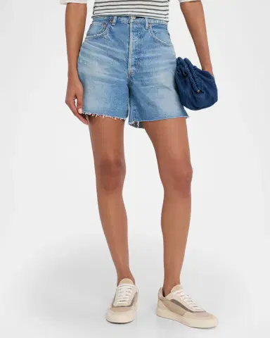 MOUSSY VINTAGE Harbeson High-Rise Denim Shorts | Thumbnail 4 MOUSSY VINTAGE Harbeson High-Rise Denim Shorts | Thumbnail 4