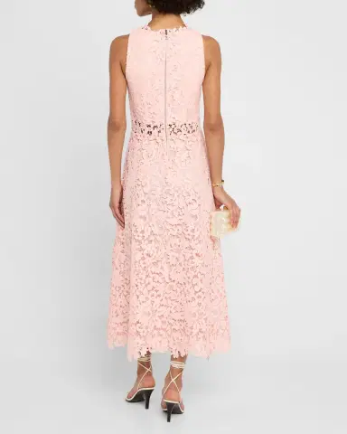 ALICE + OLIVIA Babette Lace Midi Dress | Thumbnail 3 ALICE + OLIVIA Babette Lace Midi Dress | Thumbnail 3