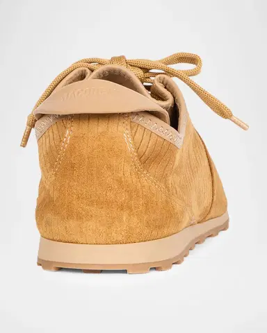 Jacquemus Men's Les Tennis Corduroy-Embossed Suede Sneakers | Thumbnail 3 Jacquemus Men's Les Tennis Corduroy-Embossed Suede Sneakers | Thumbnail 3