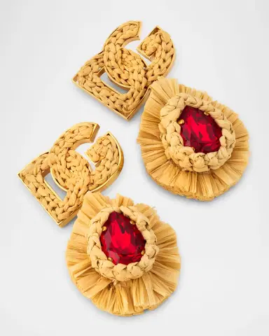 Dolce & Gabbana Bijoux Clip Earrings with DG Logo | Thumbnail 3 Dolce & Gabbana Bijoux Clip Earrings with DG Logo | Thumbnail 3