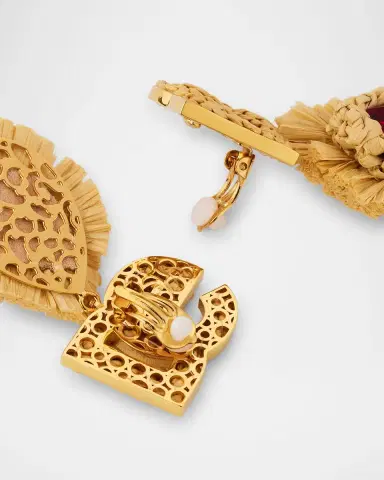 Dolce & Gabbana Bijoux Clip Earrings with DG Logo | Thumbnail 4 Dolce & Gabbana Bijoux Clip Earrings with DG Logo | Thumbnail 4