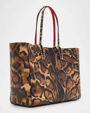 Christian Louboutin Cabata Large Tote Bag in Bengal-Print Leather | Thumbnail 3 Christian Louboutin Cabata Large Tote Bag in Bengal-Print Leather | Thumbnail 3
