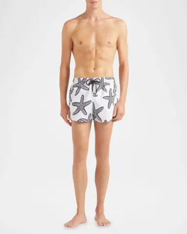 Vilebrequin Men's Starlettes Swim Trunks | Thumbnail 3 Vilebrequin Men's Starlettes Swim Trunks | Thumbnail 3