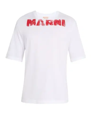 Marni Men's Spray Paint Logo Graphic T-Shirt | Thumbnail 1 Marni Men's Spray Paint Logo Graphic T-Shirt | Thumbnail 1