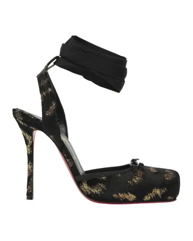 100mm Cassia Silk Ankle-Tie Ballerina Pumps 100mm Cassia Silk Ankle-Tie Ballerina Pumps