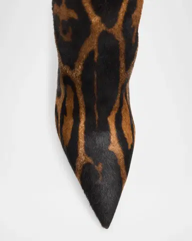 Christian Louboutin 100mm Miss Z Pony Bengali Calf Hair Knee-High Stiletto Boots | Thumbnail 4 Christian Louboutin 100mm Miss Z Pony Bengali Calf Hair Knee-High Stiletto Boots | Thumbnail 4