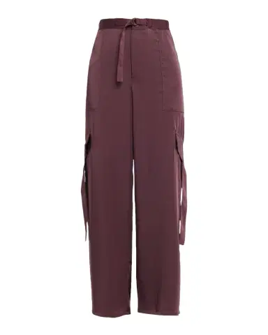 Lapointe Lightweight Satin Belted Wide-Leg Utility Pants | Thumbnail 1 Lapointe Lightweight Satin Belted Wide-Leg Utility Pants | Thumbnail 1