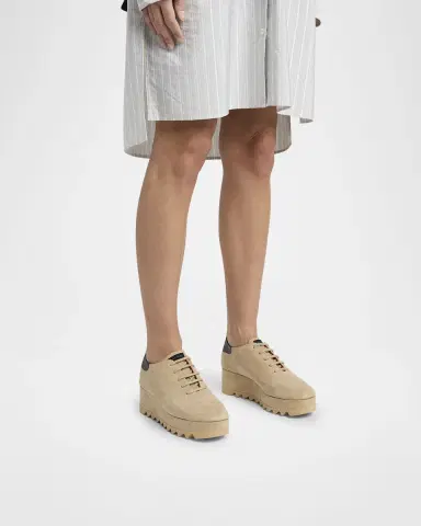 Stella McCartney Sneak-Elyse Alter Suede Platform Sneakers | Thumbnail 2 Stella McCartney Sneak-Elyse Alter Suede Platform Sneakers | Thumbnail 2