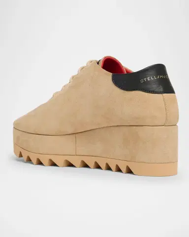 Stella McCartney Sneak-Elyse Alter Suede Platform Sneakers | Thumbnail 4 Stella McCartney Sneak-Elyse Alter Suede Platform Sneakers | Thumbnail 4