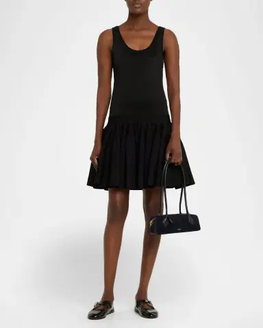 Alaïa Le Teckel Small Shoulder Bag in Suede and Leather | Thumbnail 9 Alaïa Le Teckel Small Shoulder Bag in Suede and Leather | Thumbnail 9