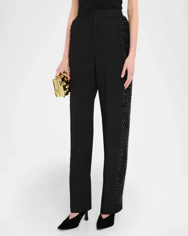 Diotima Crystal Tosh Crystal-Embellished Trousers | Thumbnail 4 Diotima Crystal Tosh Crystal-Embellished Trousers | Thumbnail 4