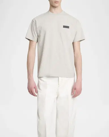 Givenchy Men's Embroidered Logo Patch Crewneck T-Shirt | Thumbnail 3 Givenchy Men's Embroidered Logo Patch Crewneck T-Shirt | Thumbnail 3