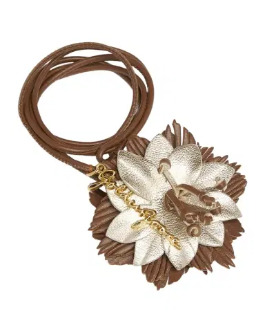 Golden Goose Metallic Leather Flower Bag Charm | Thumbnail 1 Golden Goose Metallic Leather Flower Bag Charm | Thumbnail 1