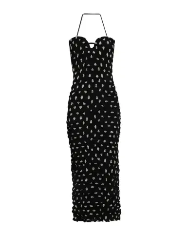Nanushka Haylen Seersucker Chiffon Halter Midi Dress | Thumbnail 1 Nanushka Haylen Seersucker Chiffon Halter Midi Dress | Thumbnail 1