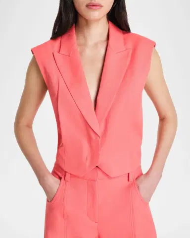 TWP Katie Cotton-Linen Vest | Thumbnail 4 TWP Katie Cotton-Linen Vest | Thumbnail 4