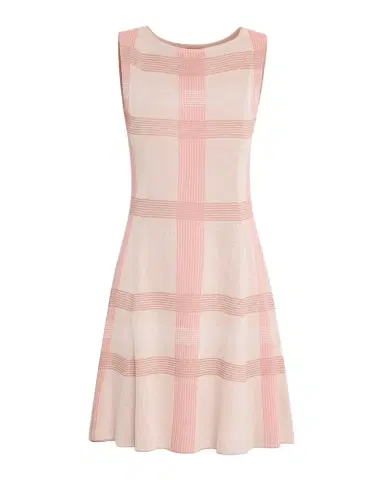 Misook Fit-&-Flare Plaid Knit Dress | Thumbnail 1 Misook Fit-&-Flare Plaid Knit Dress | Thumbnail 1