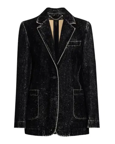 Golden Goose Journey Velvet-Effect Jacket | Thumbnail 1 Golden Goose Journey Velvet-Effect Jacket | Thumbnail 1