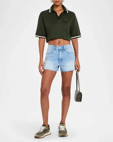 Golden Goose Journey Cropped Polo | Thumbnail 2 Golden Goose Journey Cropped Polo | Thumbnail 2