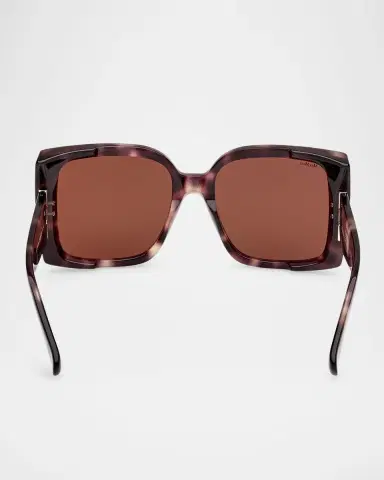 Max Mara Hinge Acetate Square Sunglasses | Thumbnail 5 Max Mara Hinge Acetate Square Sunglasses | Thumbnail 5