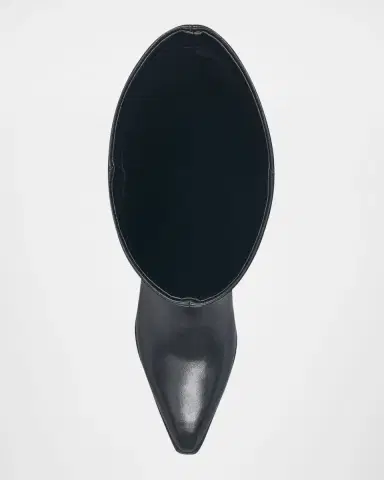 Marc Fisher LTD Tarrie Stacked Heel Leather Knee-High Boots | Thumbnail 4 Marc Fisher LTD Tarrie Stacked Heel Leather Knee-High Boots | Thumbnail 4
