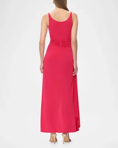 Hervé Léger The Mila Draped Side-Slit Gown | Thumbnail 3 Hervé Léger The Mila Draped Side-Slit Gown | Thumbnail 3