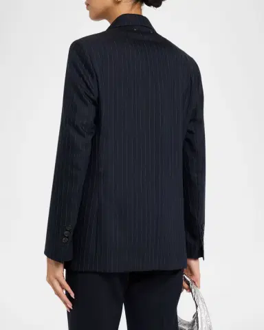 Golden Goose Journey Pinstripe Wool Jacket | Thumbnail 2 Golden Goose Journey Pinstripe Wool Jacket | Thumbnail 2