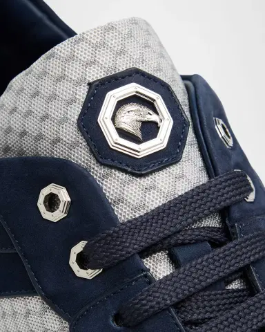 Stefano Ricci Men's Suede & Technical Fabric Sneakers | Thumbnail 5 Stefano Ricci Men's Suede & Technical Fabric Sneakers | Thumbnail 5