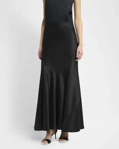 Giorgio Armani Double Silk Satin Maxi Trumpet Skirt | Thumbnail 3 Giorgio Armani Double Silk Satin Maxi Trumpet Skirt | Thumbnail 3