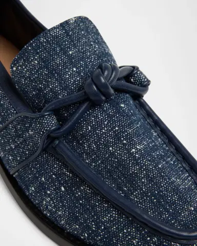 Bottega Veneta Astaire Denim Boucle Knot Loafers | Thumbnail 5 Bottega Veneta Astaire Denim Boucle Knot Loafers | Thumbnail 5