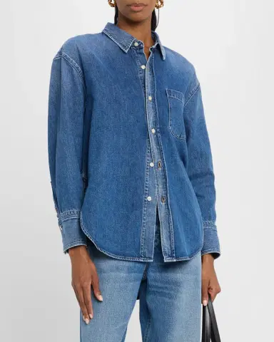 Good Work by Argent x Citizens of Humanity Harris Button-Down Cotton Denim Shirt | Thumbnail 4 Good Work by Argent x Citizens of Humanity Harris Button-Down Cotton Denim Shirt | Thumbnail 4