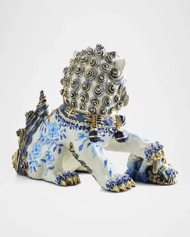 Jay Strongwater Yin Foo Dog Chinoiserie Figurine | Thumbnail 2 Jay Strongwater Yin Foo Dog Chinoiserie Figurine | Thumbnail 2