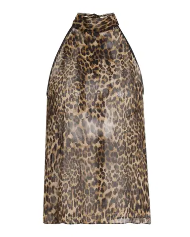 Nili Lotan Alla Vintage Leopard-Print Halter Top | Thumbnail 1 Nili Lotan Alla Vintage Leopard-Print Halter Top | Thumbnail 1