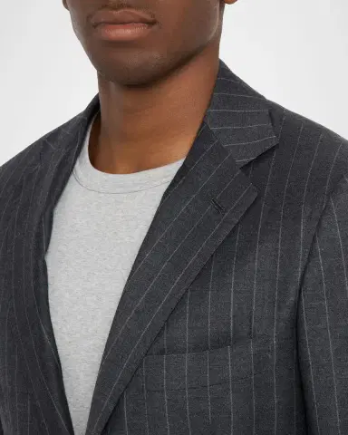 Kiton Men's Wool Pinstripe Two-Piece Suit | Thumbnail 6 Kiton Men's Wool Pinstripe Two-Piece Suit | Thumbnail 6
