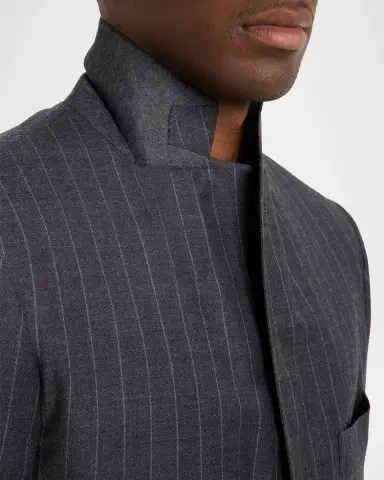 Kiton Men's Wool Pinstripe Two-Piece Suit | Thumbnail 8 Kiton Men's Wool Pinstripe Two-Piece Suit | Thumbnail 8