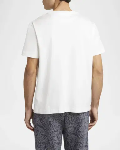 Etro Men's Chest Logo Graphic Crewneck T-Shirt | Thumbnail 3 Etro Men's Chest Logo Graphic Crewneck T-Shirt | Thumbnail 3
