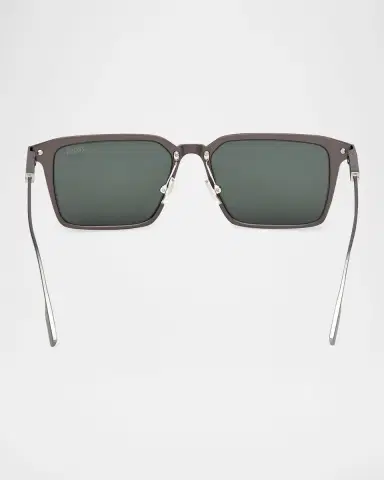 Zegna Men's Aluminum Square Sunglasses | Thumbnail 4 Zegna Men's Aluminum Square Sunglasses | Thumbnail 4