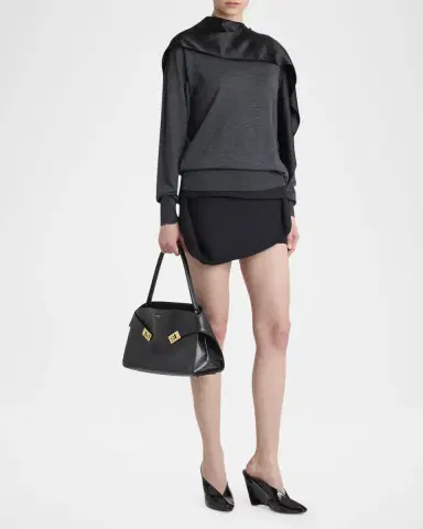 Ferragamo Hug Grain Leather Shoulder Bag | Thumbnail 5 Ferragamo Hug Grain Leather Shoulder Bag | Thumbnail 5